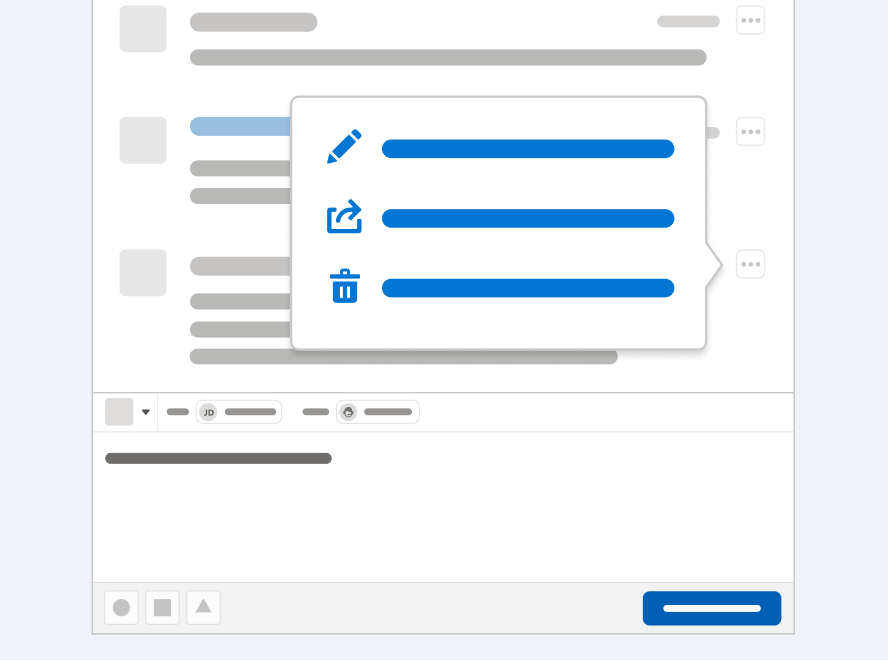 Actions on a Conversation Entry