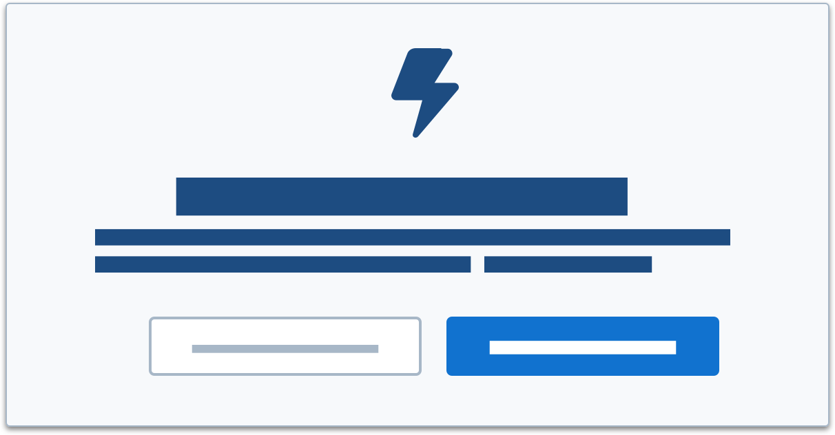 A wireframe example of a prompt.