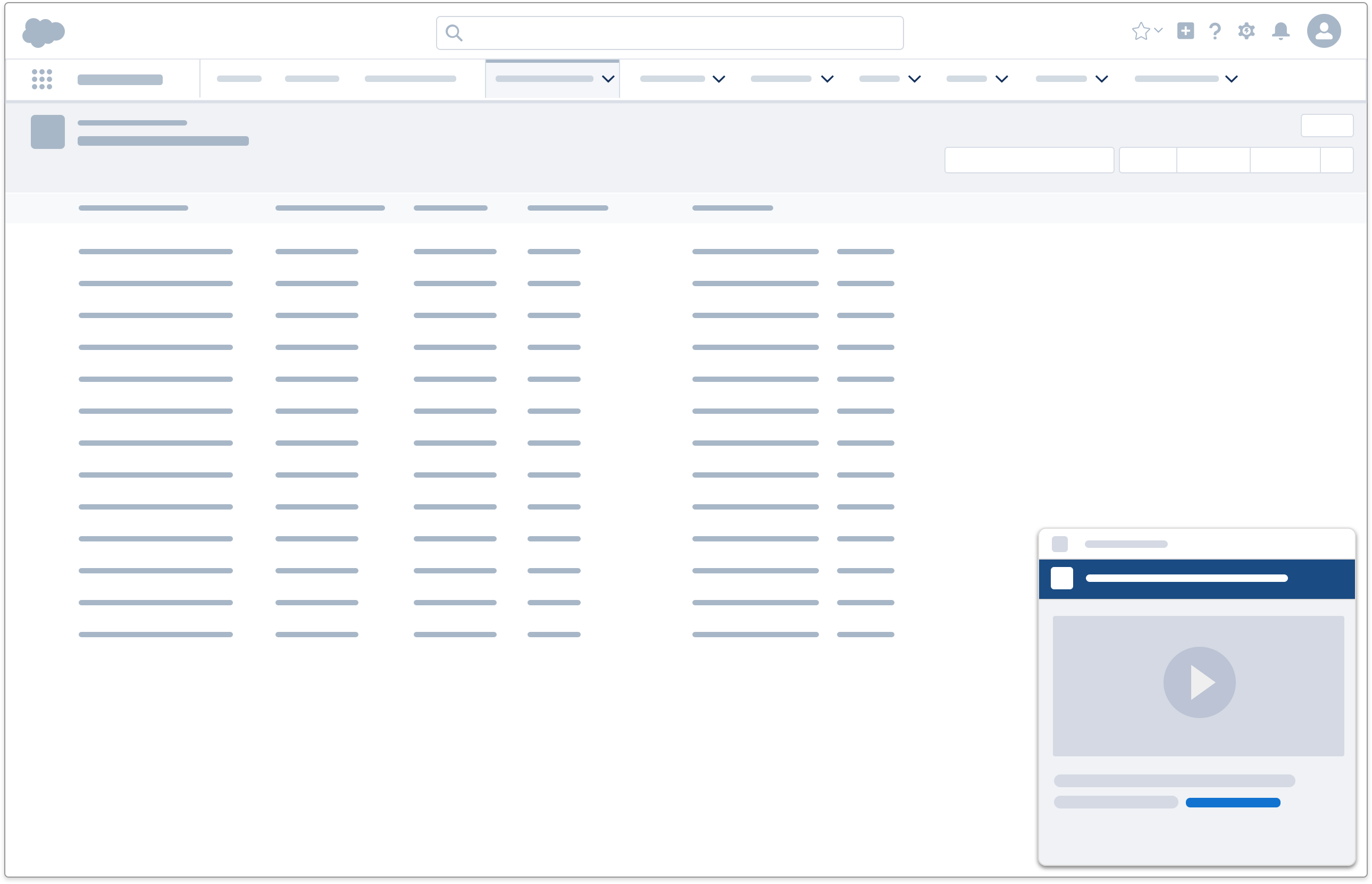 Docked assistance with video player featured on application wireframe.